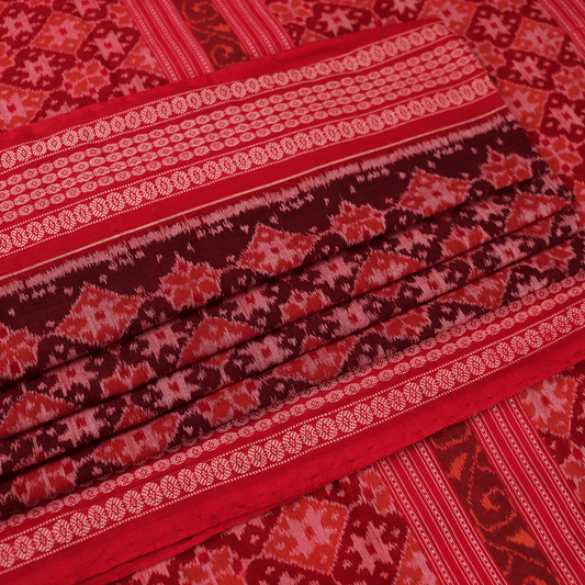 Handloom Sambalpuri Cotton Ikkat Saree Handloom Saree_Cotton Priyadarshini Handloom