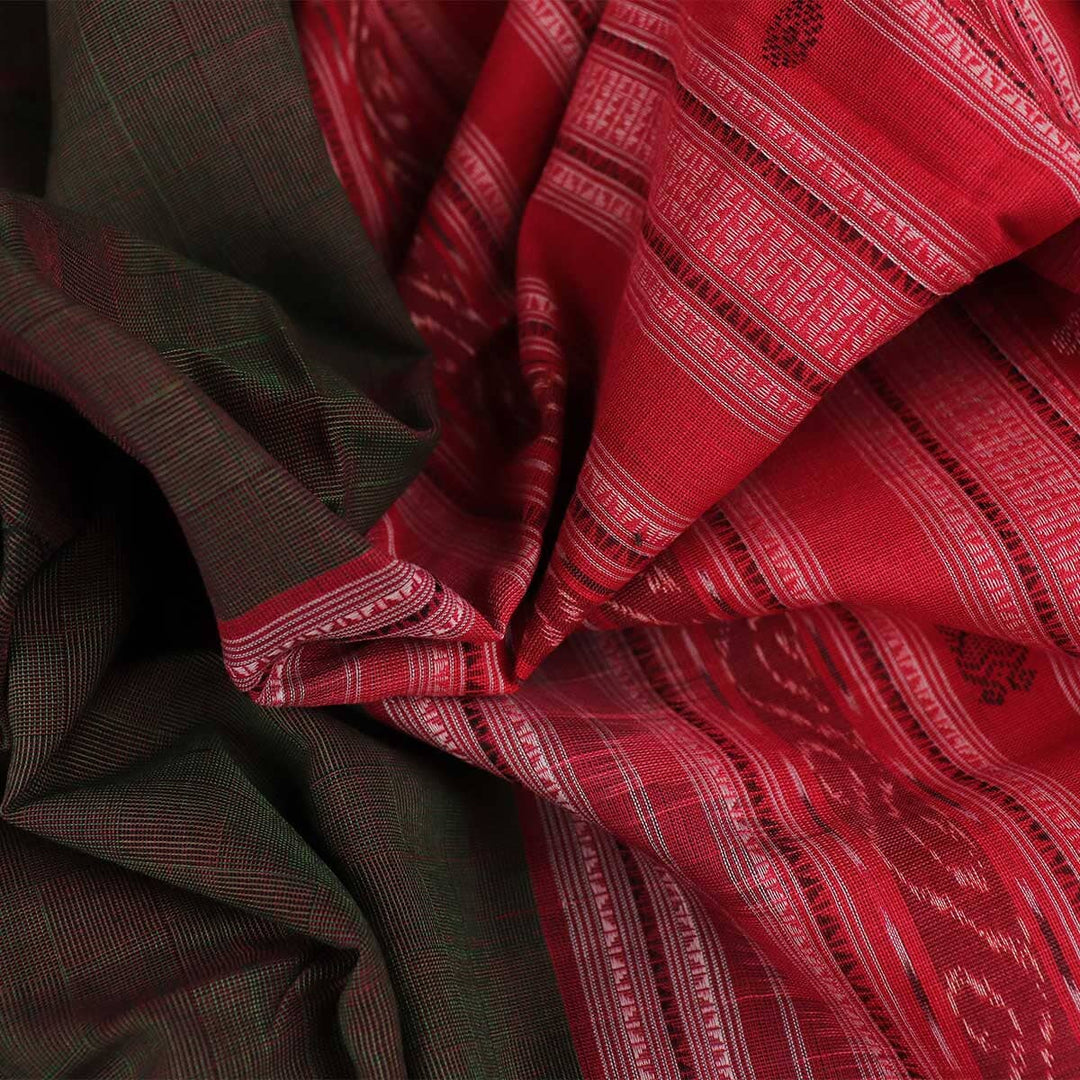 Handloom Sambalpuri Cotton Ikkat Saree Handloom Saree_Cotton Priyadarshini Handloom