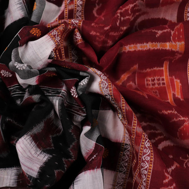 Handloom Sambalpuri Cotton Ikkat Saree Handloom Saree_Cotton Priyadarshini Handloom
