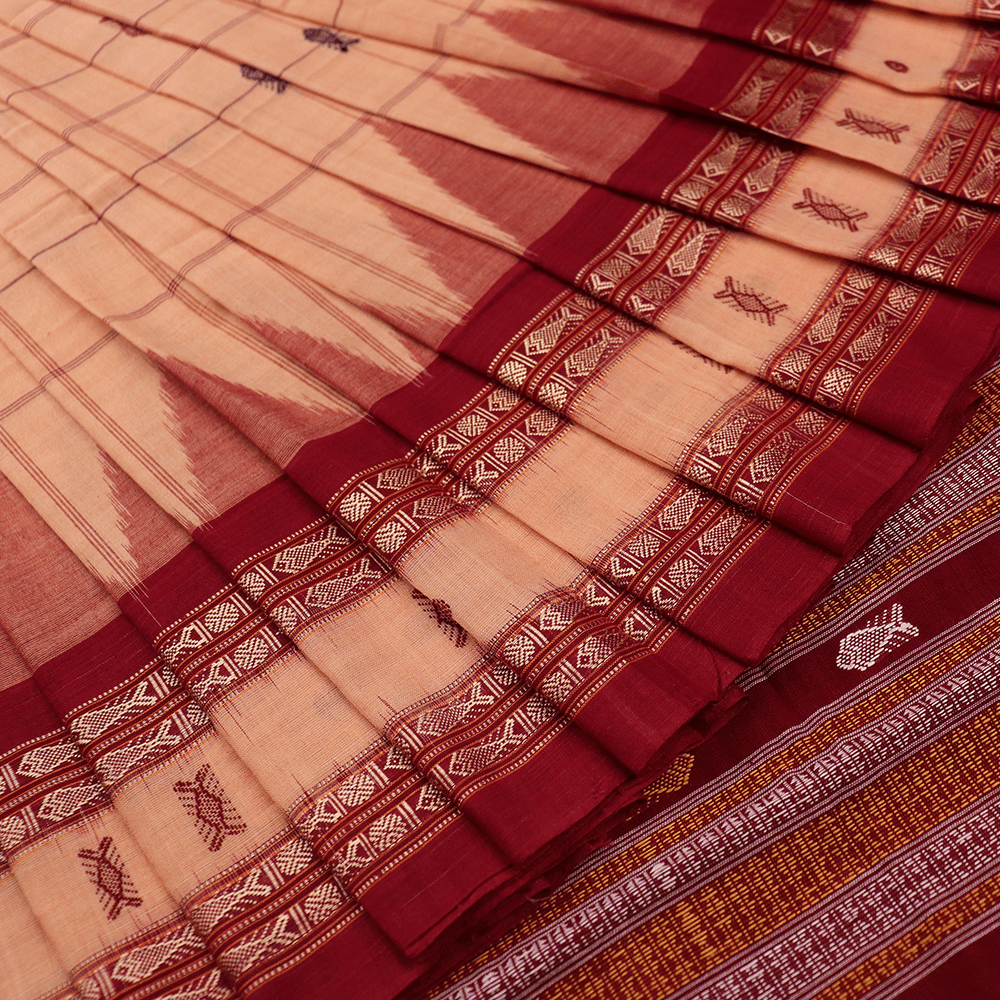 Handloom Sambalpuri Cotton Ikkat Saree Handloom Saree_Cotton Priyadarshini Handloom