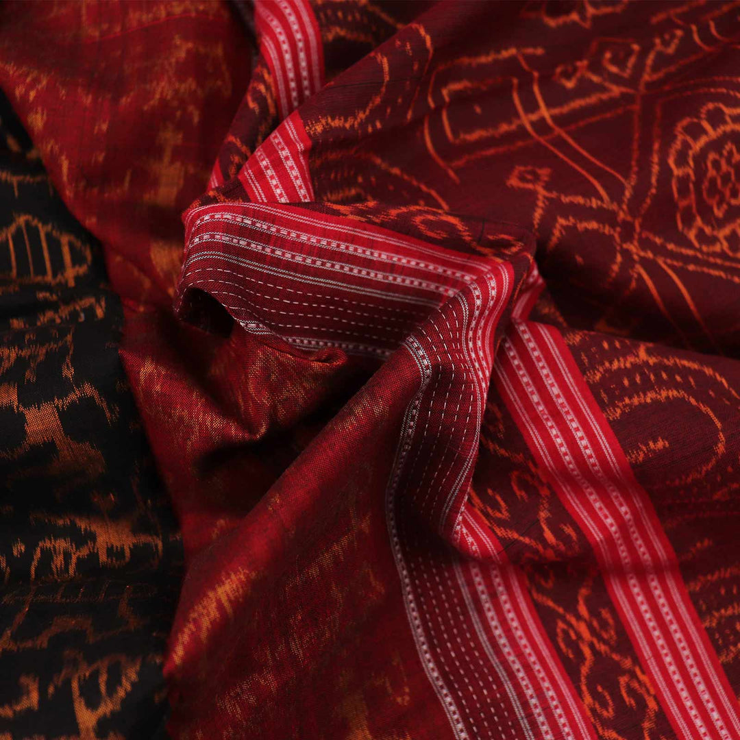 Handloom Sambalpuri Cotton Ikkat Saree Handloom Saree_Cotton Priyadarshini Handloom 