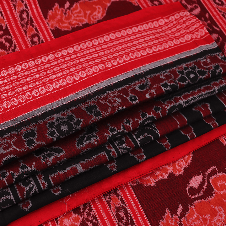 Handloom Sambalpuri Cotton Ikkat Saree Handloom Saree_Cotton Priyadarshini Handloom