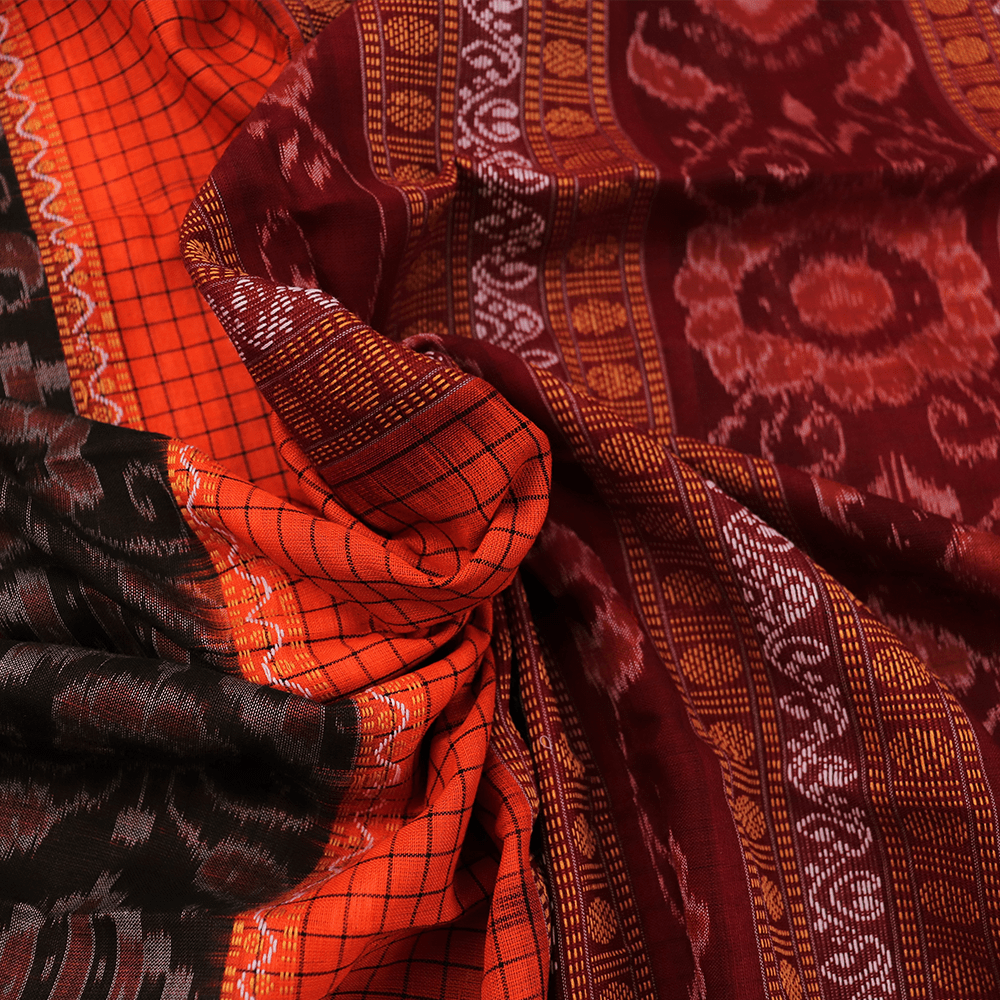 Handloom Sambalpuri Cotton Ikkat Saree Handloom Saree_Cotton Priyadarshini Handloom