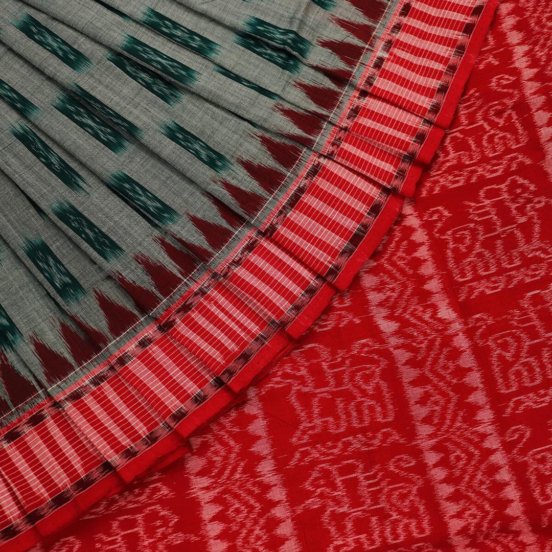 Handloom Sambalpuri Cotton Ikkat Saree Handloom Saree_Cotton Priyadarshini Handloom