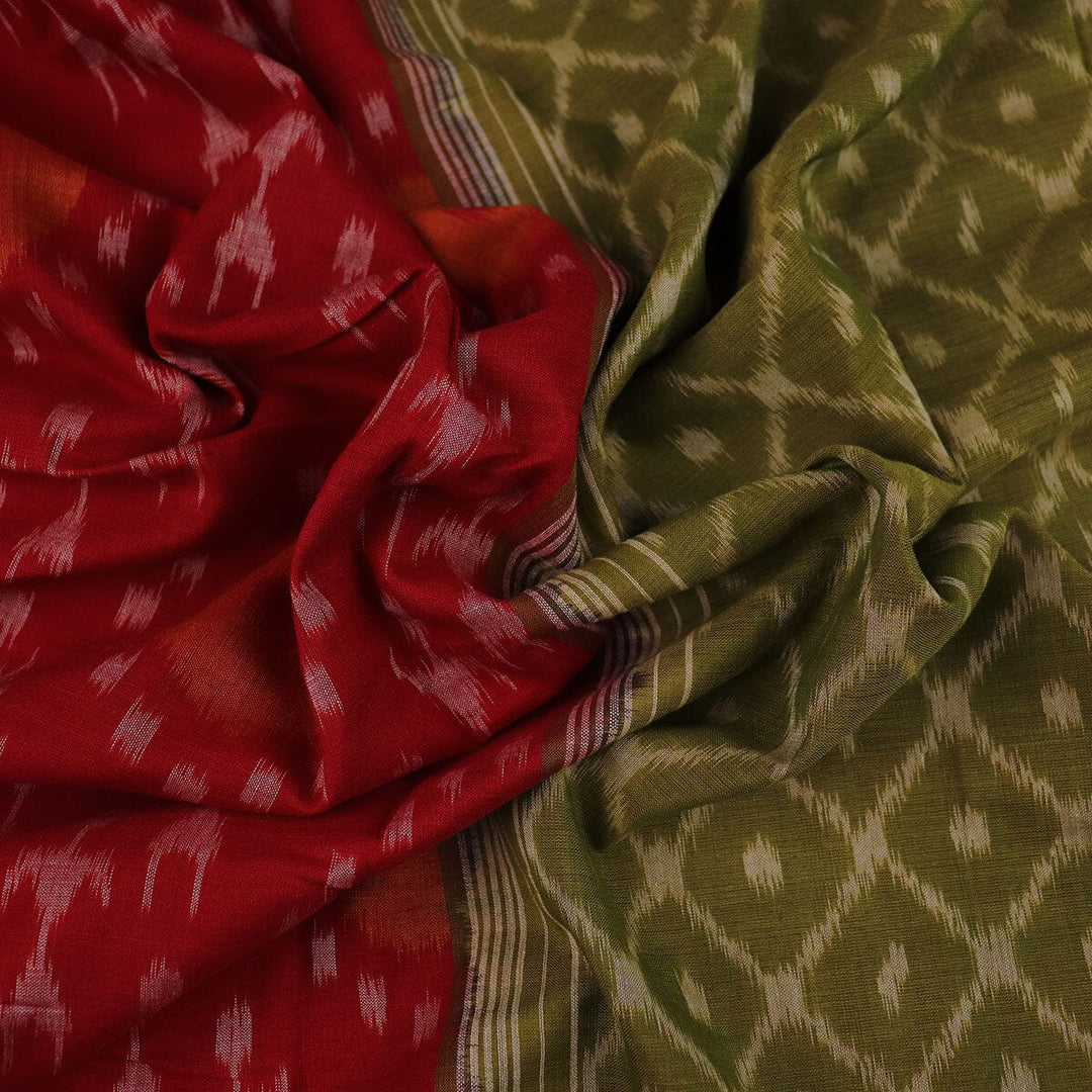 Handloom Sambalpuri Cotton Ikkat Saree Handloom Saree_Cotton Priyadarshini Handloom