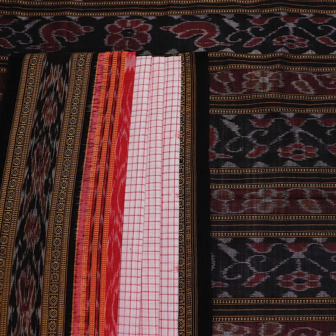 Handloom Sambalpuri Cotton Ikkat Saree Handloom Saree_Cotton Priyadarshini Handloom