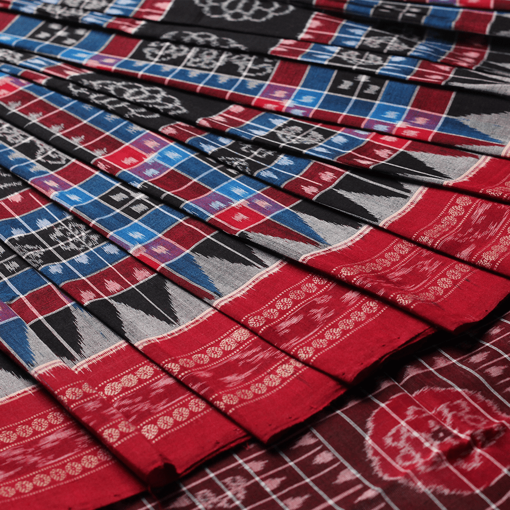 Handloom Sambalpuri Cotton Ikkat Saree Handloom Saree_Cotton Priyadarshini Handloom