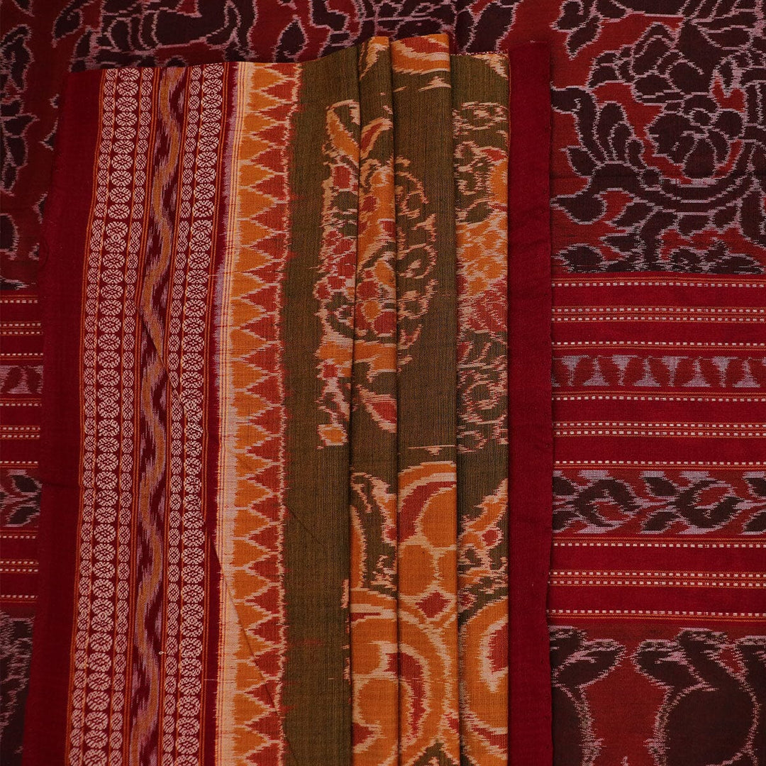 Handloom Sambalpuri Cotton Ikkat Saree Handloom Saree_Cotton Priyadarshini Handloom