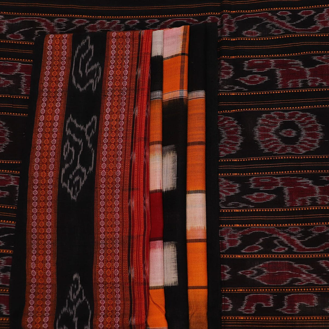 Handloom Sambalpuri Cotton Ikkat Saree Handloom Saree_Cotton Priyadarshini Handloom