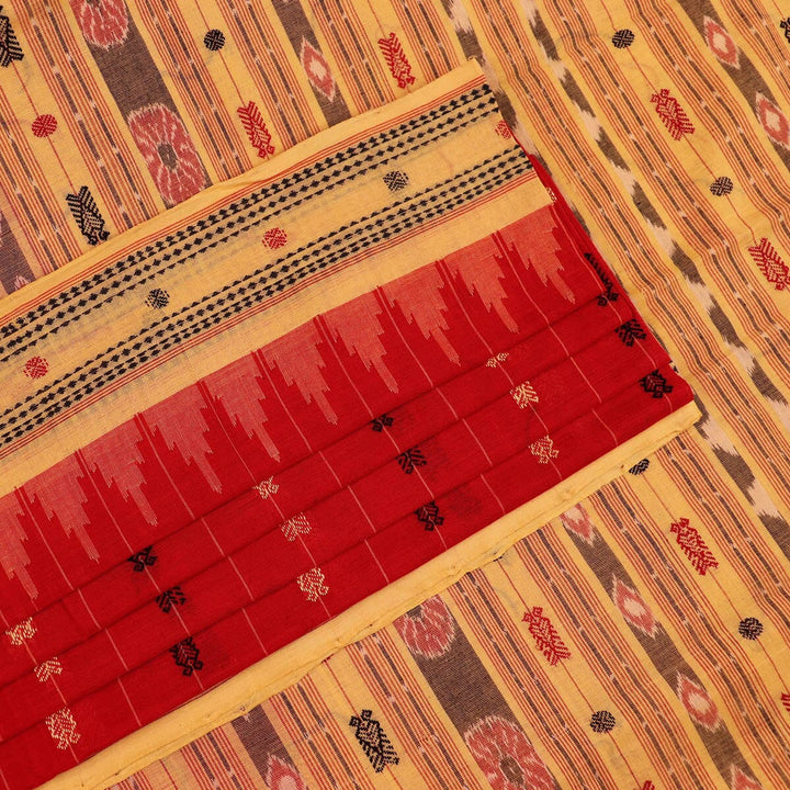 Handloom Sambalpuri Cotton Ikkat Saree Handloom Saree_Cotton Priyadarshini Handloom