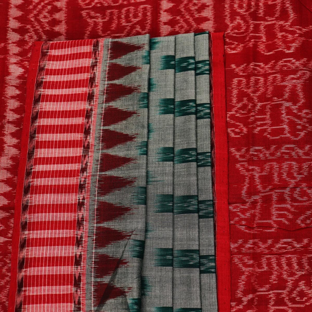 Handloom Sambalpuri Cotton Ikkat Saree Handloom Saree_Cotton Priyadarshini Handloom