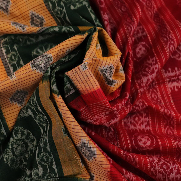 Handloom Sambalpuri Cotton Ikkat Saree Handloom Saree_Cotton Priyadarshini Handloom