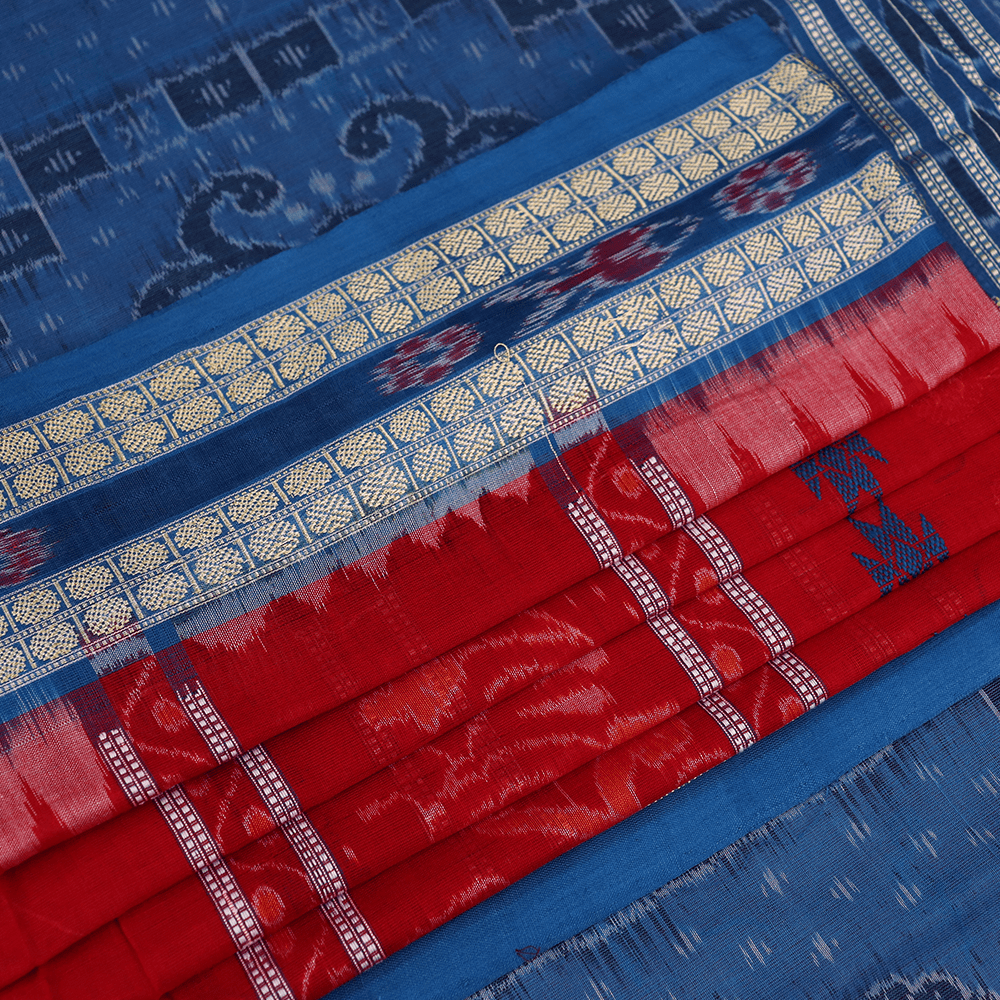 Handloom Sambalpuri Cotton Ikkat Saree Handloom Saree_Cotton Priyadarshini Handloom