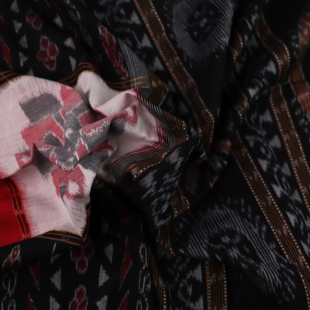 Handloom Sambalpuri Cotton Ikkat Saree Handloom Saree_Cotton Priyadarshini Handloom