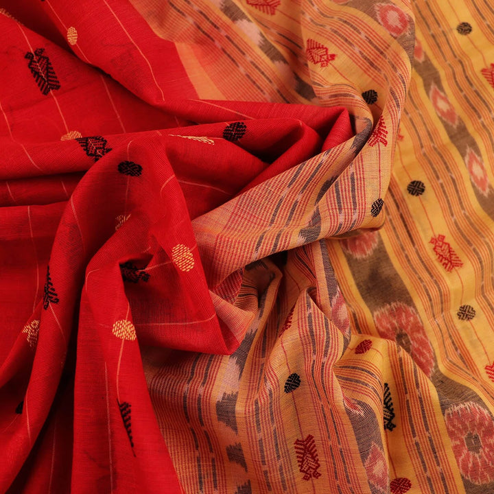 Handloom Sambalpuri Cotton Ikkat Saree Handloom Saree_Cotton Priyadarshini Handloom