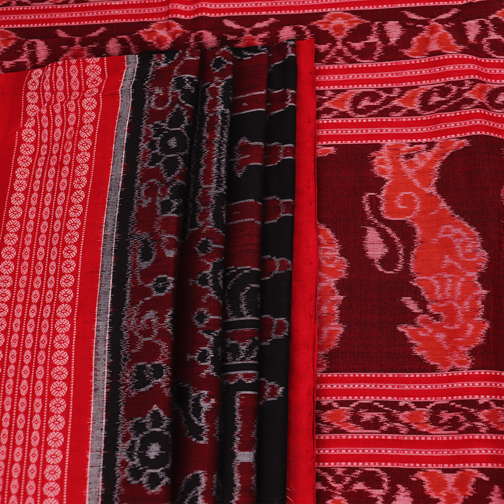 Handloom Sambalpuri Cotton Ikkat Saree Handloom Saree_Cotton Priyadarshini Handloom