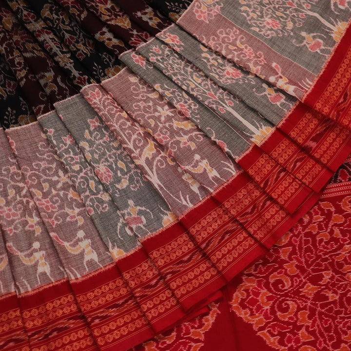 Handloom Sambalpuri Cotton Ikkat Saree Handloom Saree_Cotton Priyadarshini Handloom