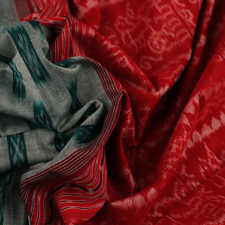 Handloom Sambalpuri Cotton Ikkat Saree Handloom Saree_Cotton Priyadarshini Handloom