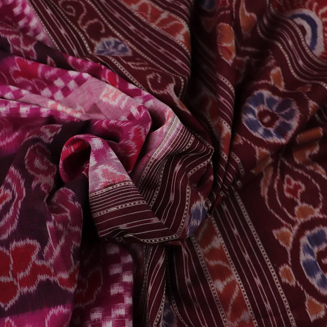 Handloom Sambalpuri Cotton Ikkat Saree Handloom Saree_Cotton Priyadarshini Handloom