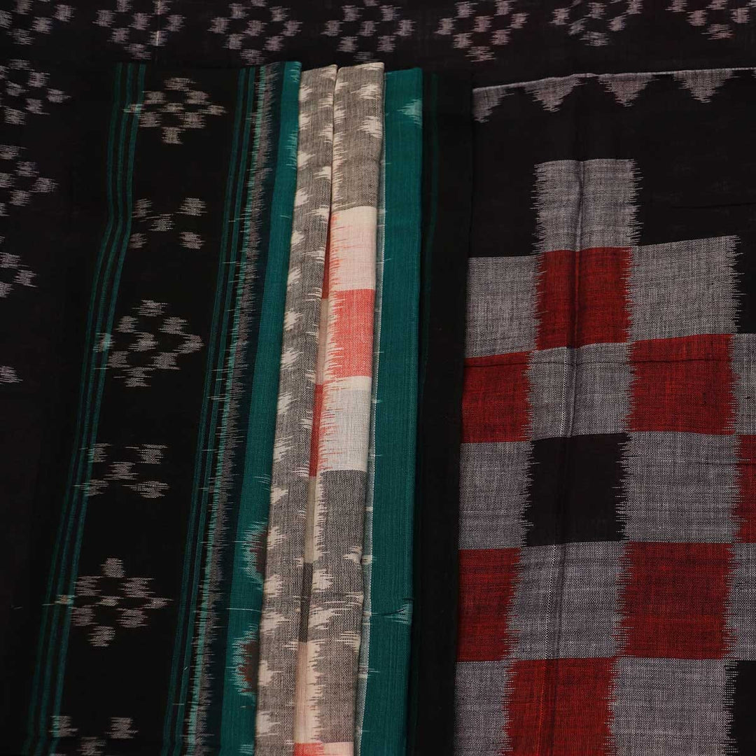 Handloom Sambalpuri Cotton Ikkat Saree Handloom Saree_Cotton Priyadarshini Handloom