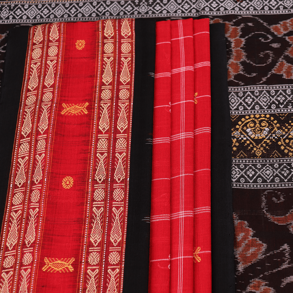 Handloom Sambalpuri Cotton Ikkat Saree Handloom Saree_Cotton Priyadarshini Handloom