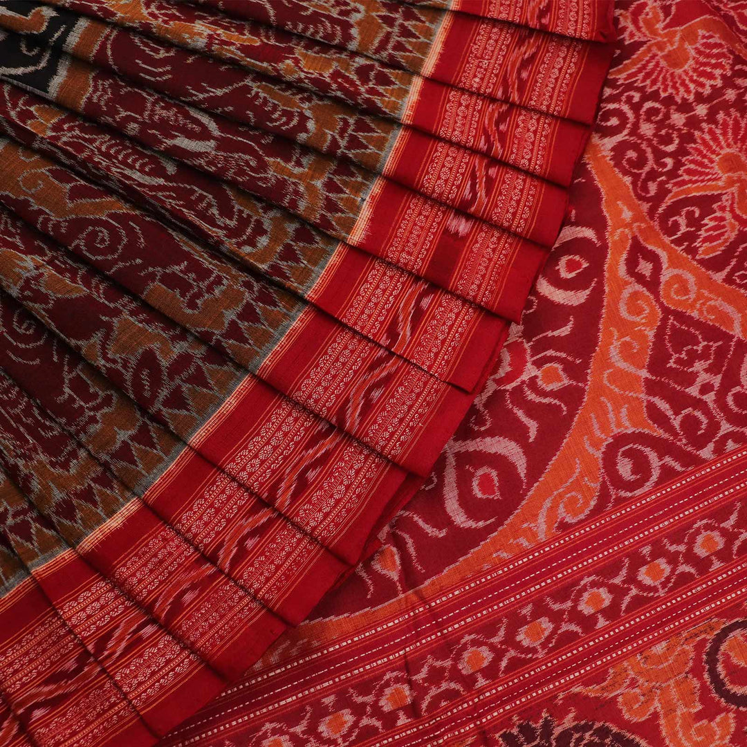 Handloom Sambalpuri Cotton Ikkat Saree Handloom Saree_Cotton Priyadarshini Handloom