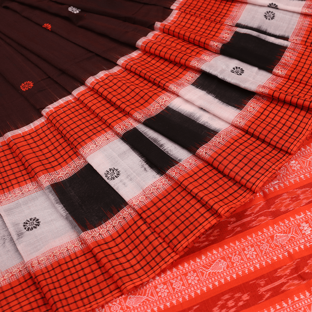 Handloom Sambalpuri Cotton Ikkat Saree Handloom Saree_Cotton Priyadarshini Handloom