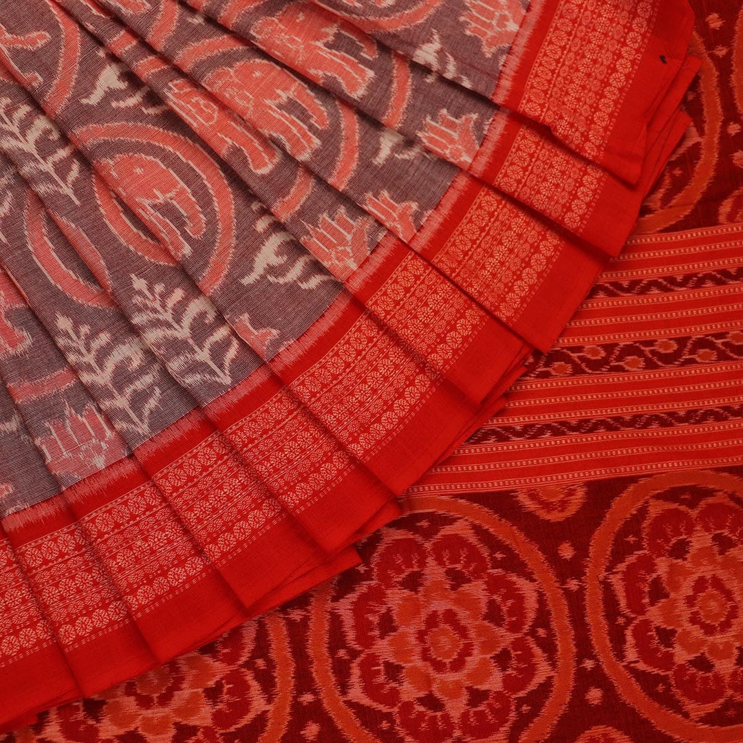 Handloom Sambalpuri Cotton Ikkat Saree Handloom Saree_Cotton Priyadarshini Handloom