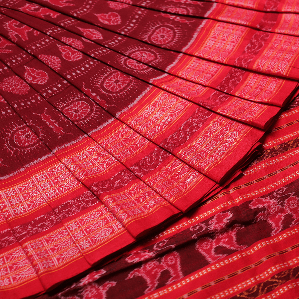 Handloom Sambalpuri Cotton Ikkat Saree Handloom Saree_Cotton Priyadarshini Handloom