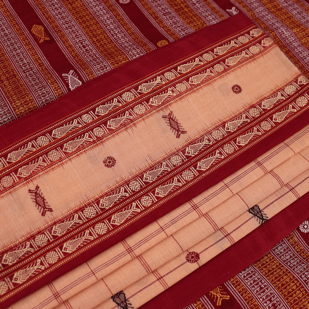 Handloom Sambalpuri Cotton Ikkat Saree Handloom Saree_Cotton Priyadarshini Handloom 