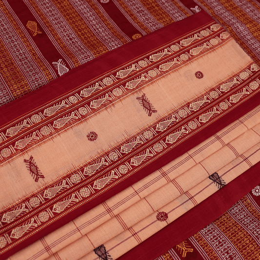 Handloom Sambalpuri Cotton Ikkat Saree Handloom Saree_Cotton Priyadarshini Handloom