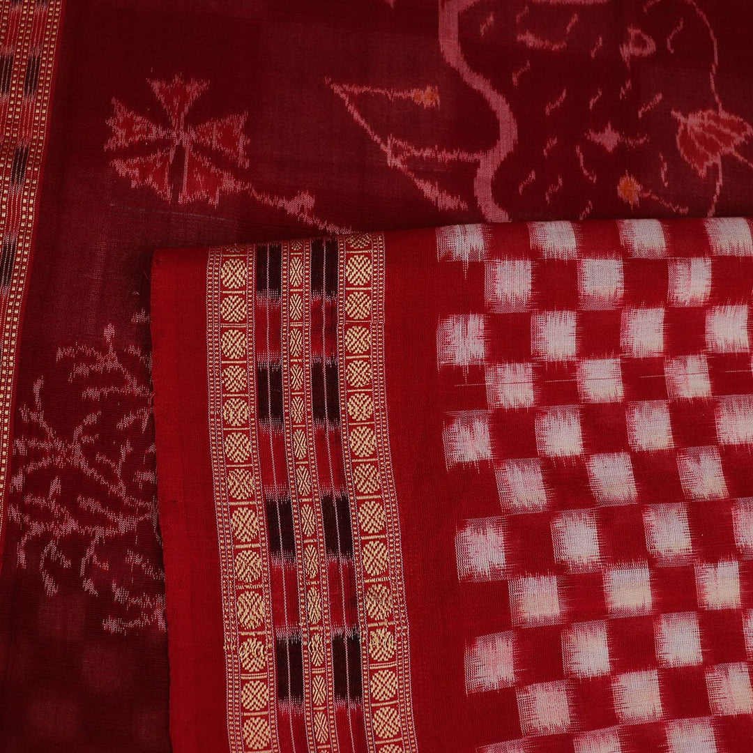 Handloom Sambalpuri Cotton Ikkat Saree Handloom Saree_Cotton Priyadarshini Handloom