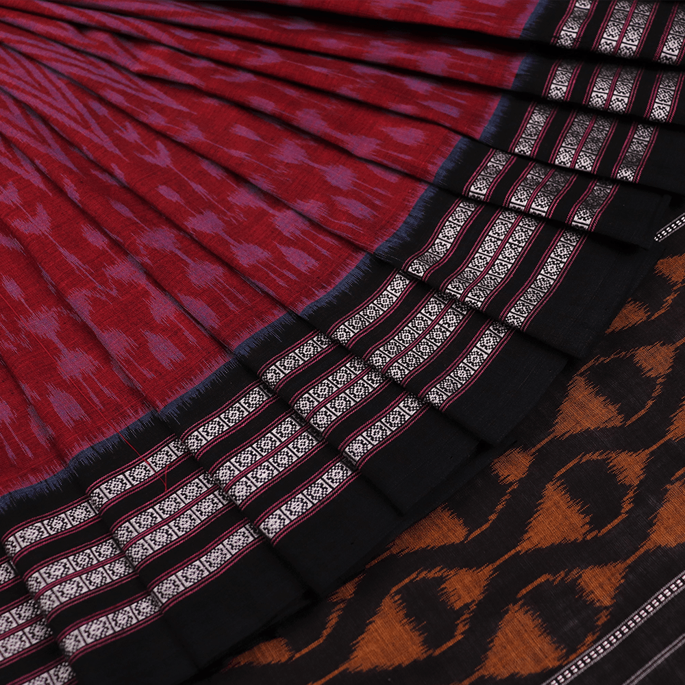 Handloom Sambalpuri Cotton Ikkat Saree Handloom Saree_Cotton Priyadarshini Handloom