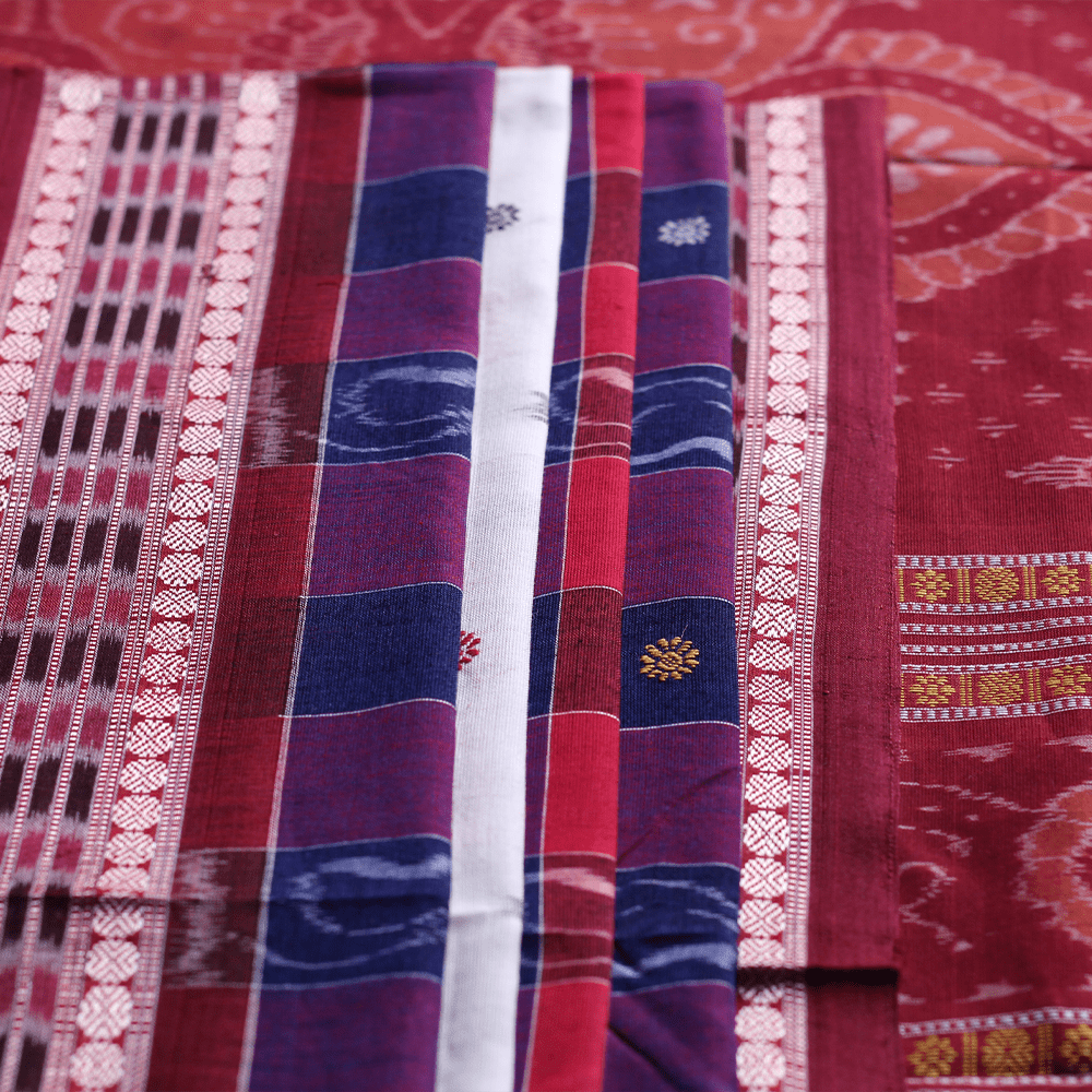 Handloom Sambalpuri Cotton Ikkat Saree Handloom Saree_Cotton Priyadarshini Handloom