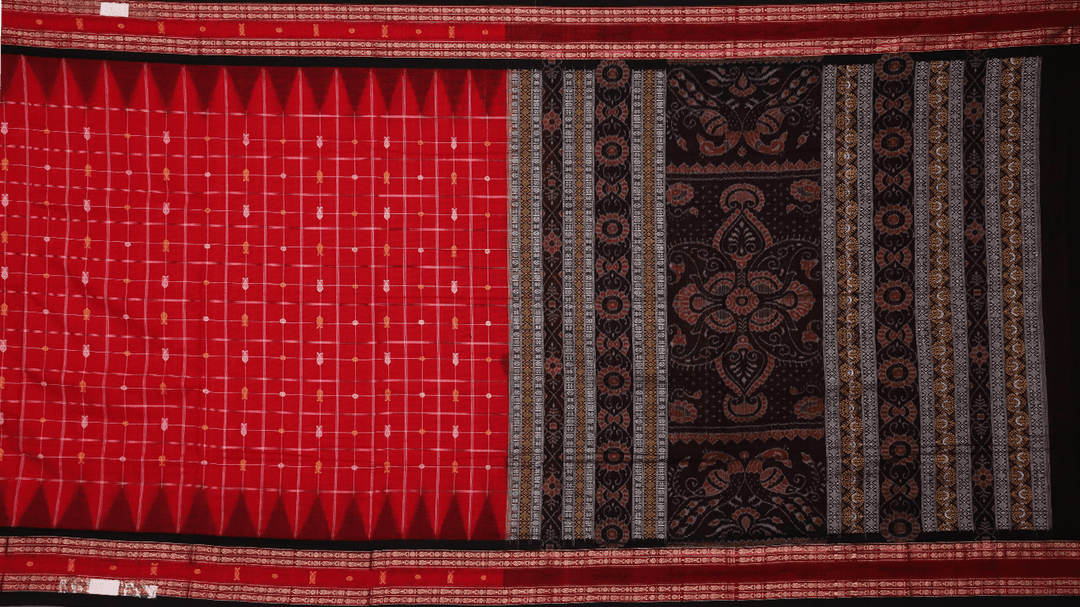 Handloom Sambalpuri Cotton Ikkat Saree Handloom Saree_Cotton Priyadarshini Handloom