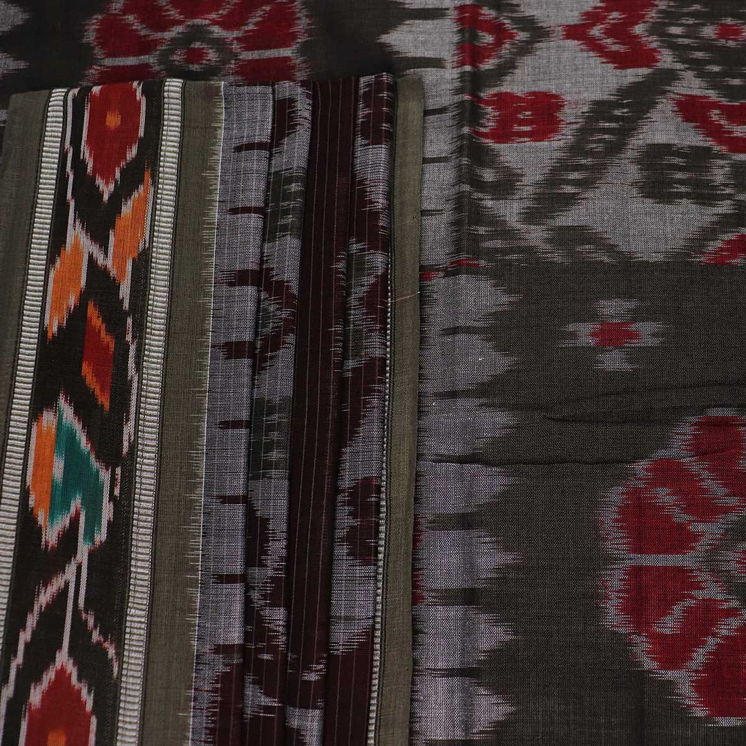 Handloom Sambalpuri Cotton Ikkat Saree Handloom Saree_Cotton Priyadarshini Handloom