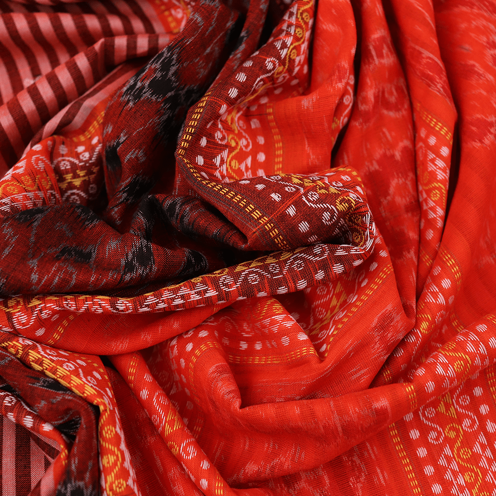 Handloom Sambalpuri Cotton Ikkat Saree Handloom Saree_Cotton Priyadarshini Handloom