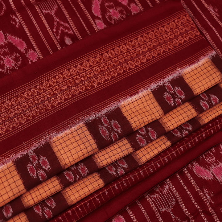 Handloom Sambalpuri Cotton Ikkat Saree Handloom Saree_Cotton Priyadarshini Handloom