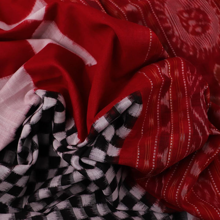 Handloom Sambalpuri Cotton Ikkat Saree Handloom Saree_Cotton Priyadarshini Handloom