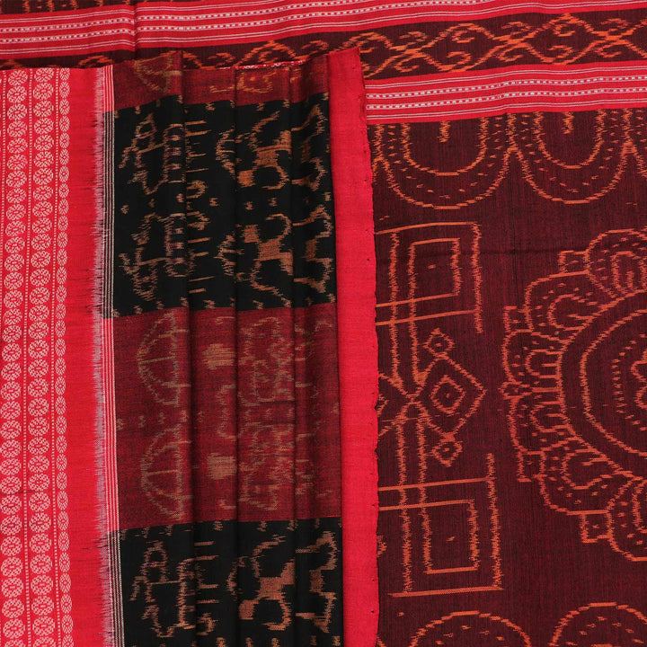 Handloom Sambalpuri Cotton Ikkat Saree Handloom Saree_Cotton Priyadarshini Handloom 