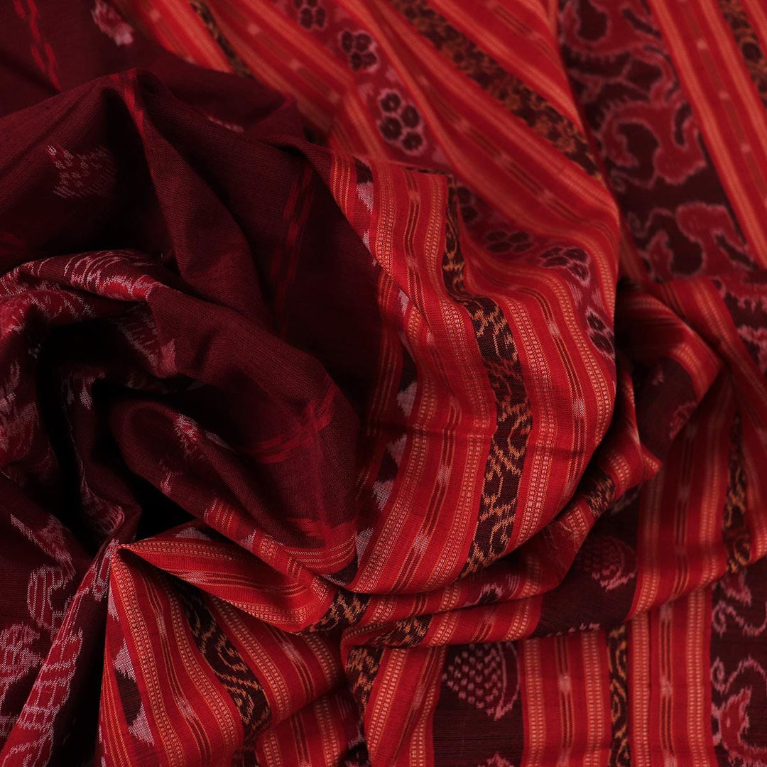 Handloom Sambalpuri Cotton Ikkat Saree Handloom Saree_Cotton Priyadarshini Handloom