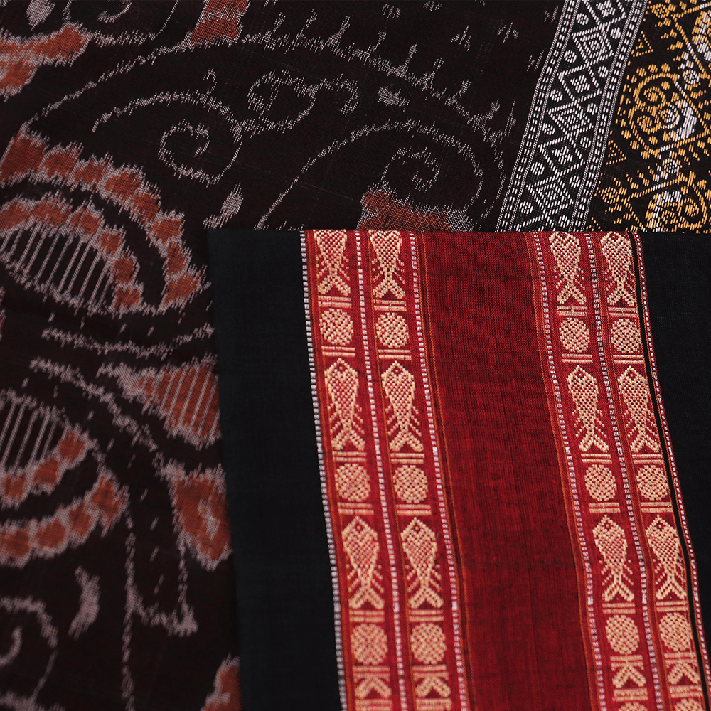 Handloom Sambalpuri Cotton Ikkat Saree Handloom Saree_Cotton Priyadarshini Handloom