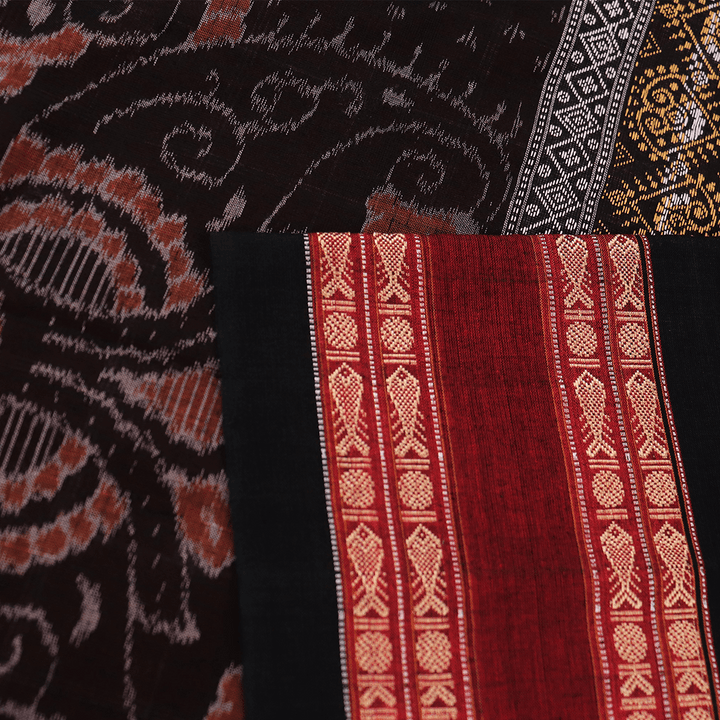 Handloom Sambalpuri Cotton Ikkat Saree Handloom Saree_Cotton Priyadarshini Handloom