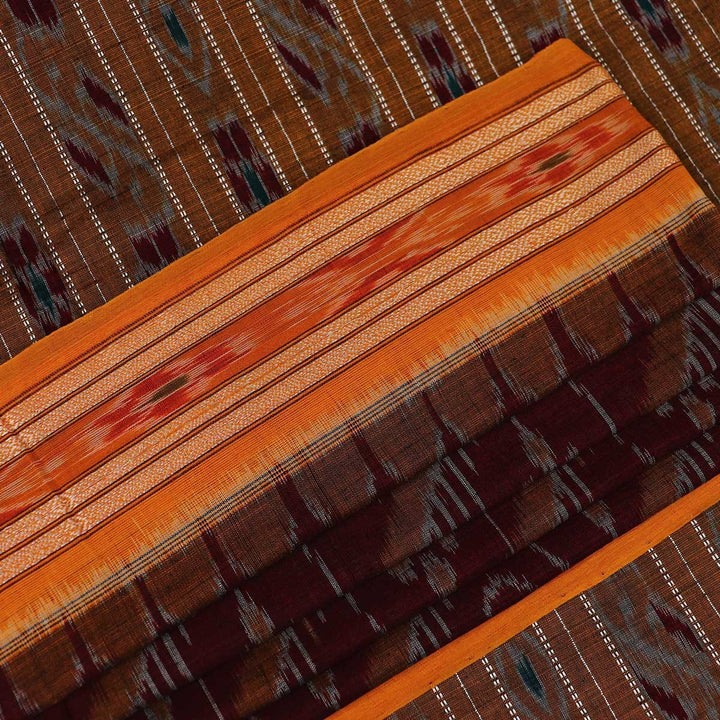 Handloom Sambalpuri Cotton Ikkat Saree Handloom Saree_Cotton Priyadarshini Handloom