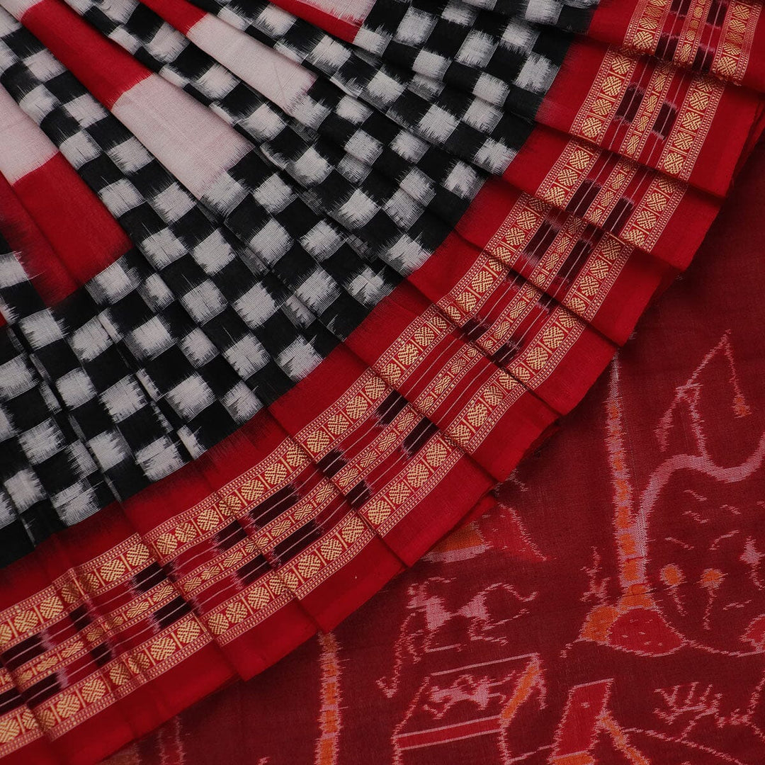 Handloom Sambalpuri Cotton Ikkat Saree Handloom Saree_Cotton Priyadarshini Handloom 