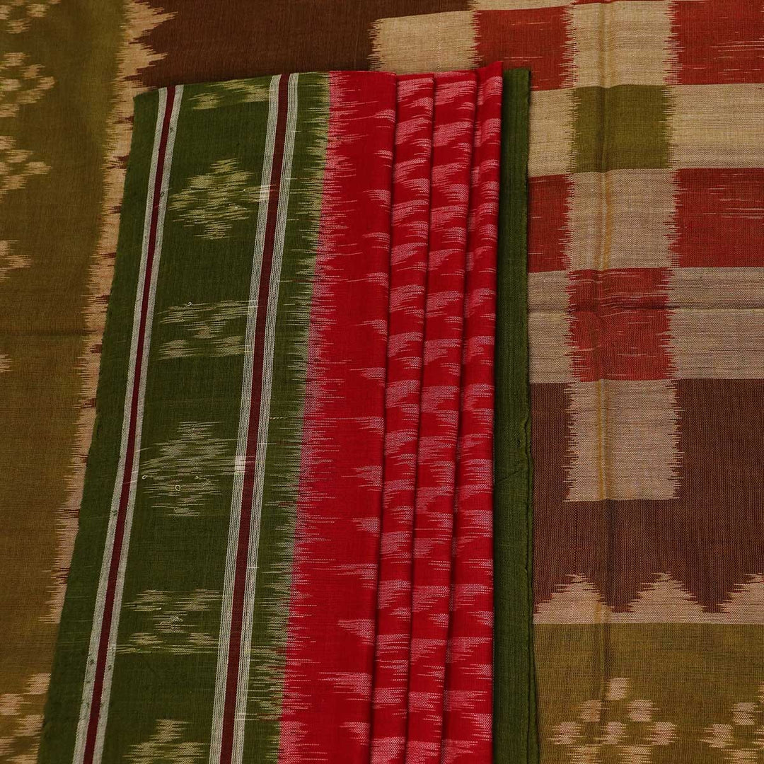 Handloom Sambalpuri Cotton Ikkat Saree Handloom Saree_Cotton Priyadarshini Handloom