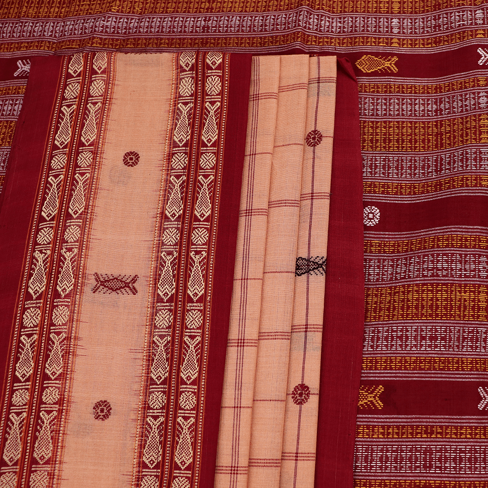 Handloom Sambalpuri Cotton Ikkat Saree Handloom Saree_Cotton Priyadarshini Handloom