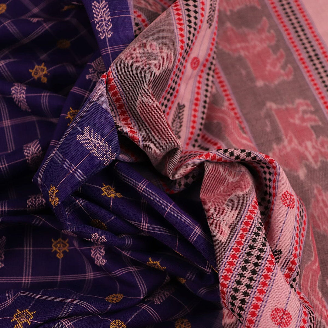Handloom Sambalpuri Cotton Ikkat Saree Handloom Saree_Cotton Priyadarshini Handloom