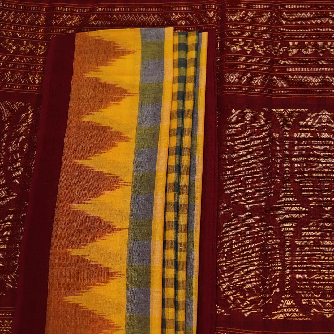 Handloom Sambalpuri Cotton Ikkat Saree Handloom Saree_Cotton Priyadarshini Handloom