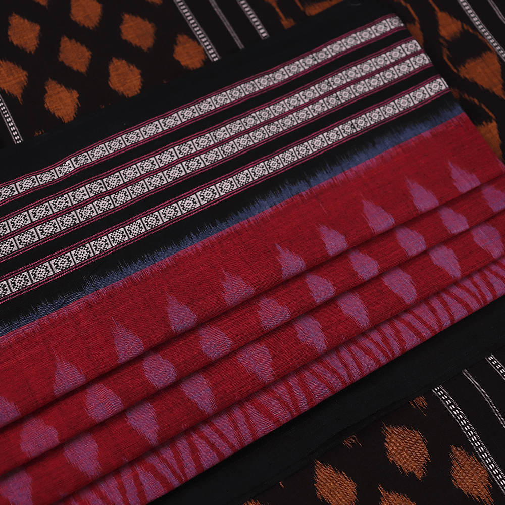 Handloom Sambalpuri Cotton Ikkat Saree Handloom Saree_Cotton Priyadarshini Handloom